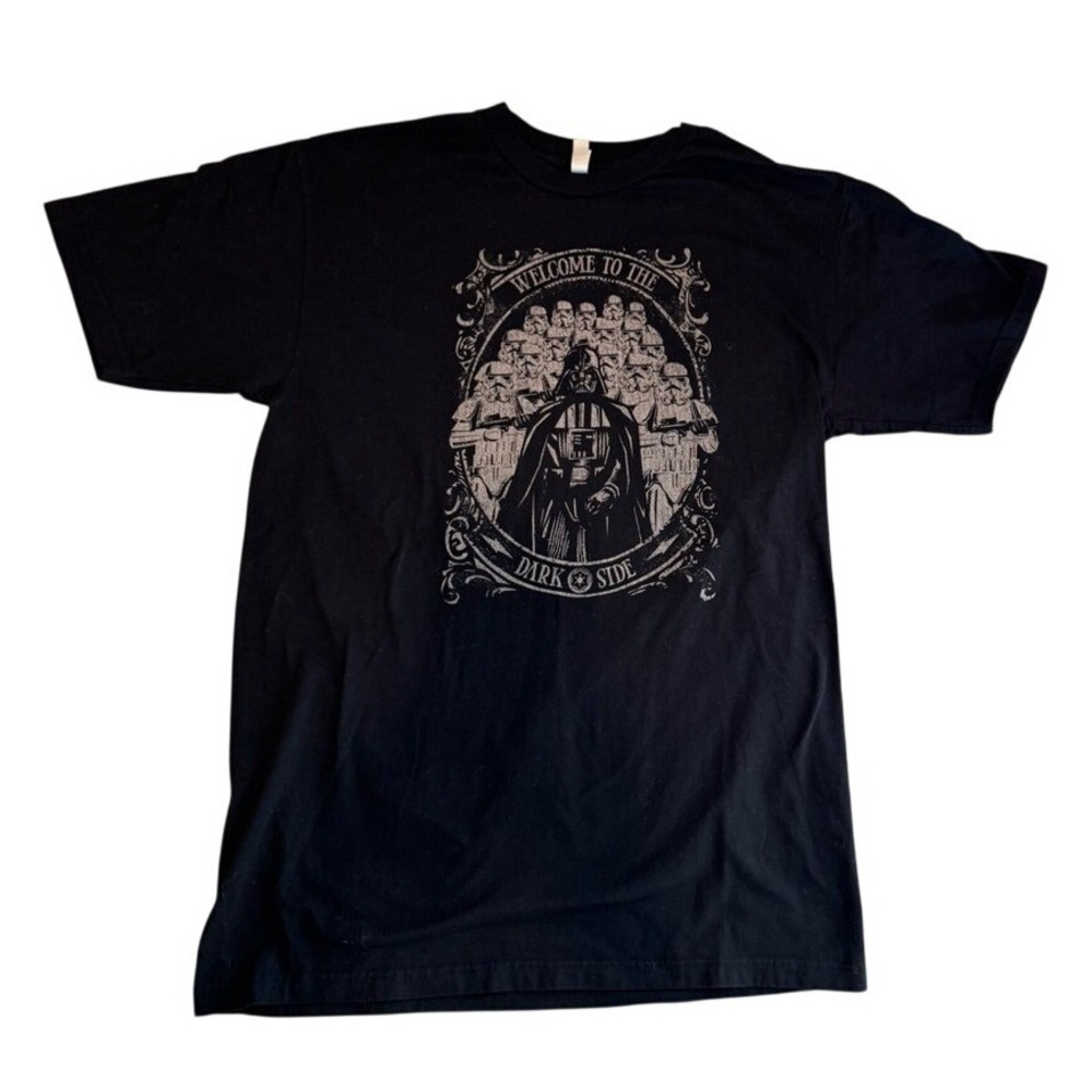 Star Wars T-Shirt Mens XLT Black Excellent Darth Vader Dark Side Stormtrooper